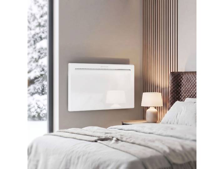 HOMCOM Radiateur Mural ou Sur Pied 1500W Programmable Blanc