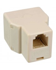 InLine Telefon-Splitter RJ-12 W bis W weiß (69999B)