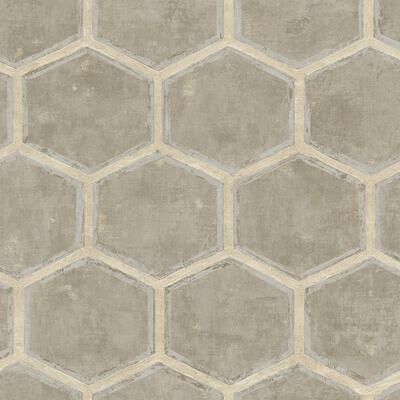 Seabrook Designs Wright Faux Honeycomb Unpasted Wallpaper