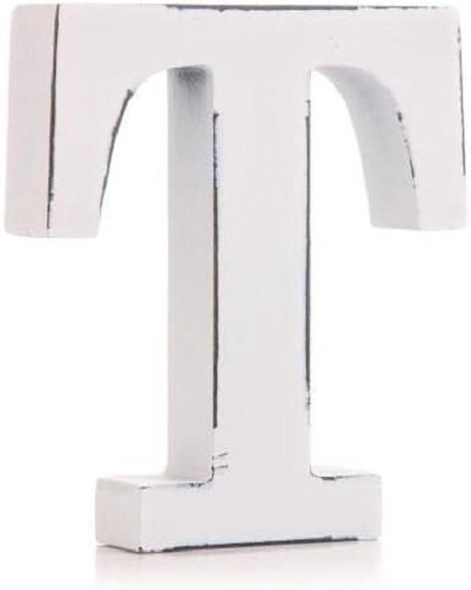 Wit Houten Alfabet Letters Decoratieve Vrijstaande Letters Hoogte: 11 cm