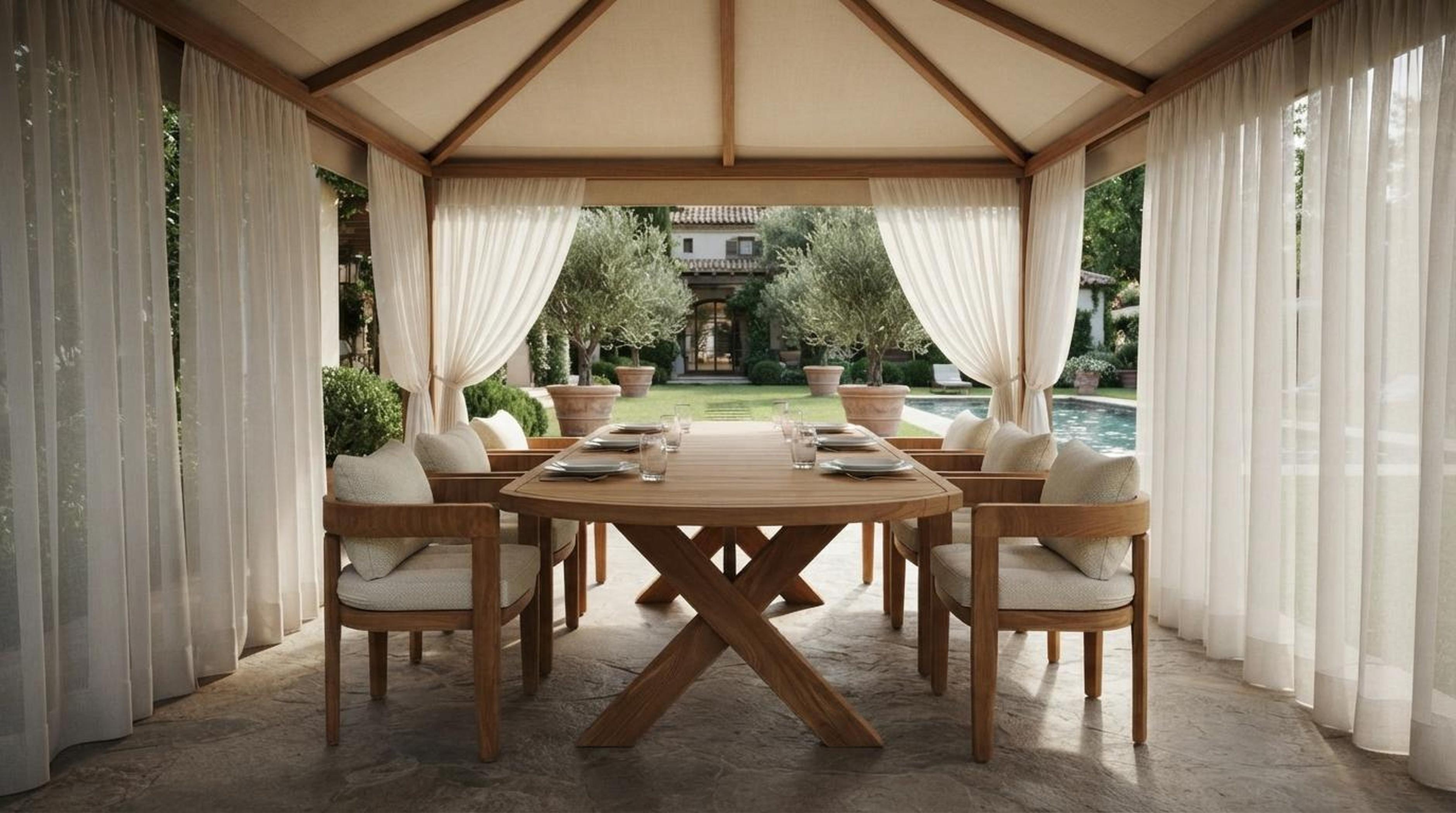 Moderner Brauner Esstisch Exklusiver Gartentisch Luxus Holztische