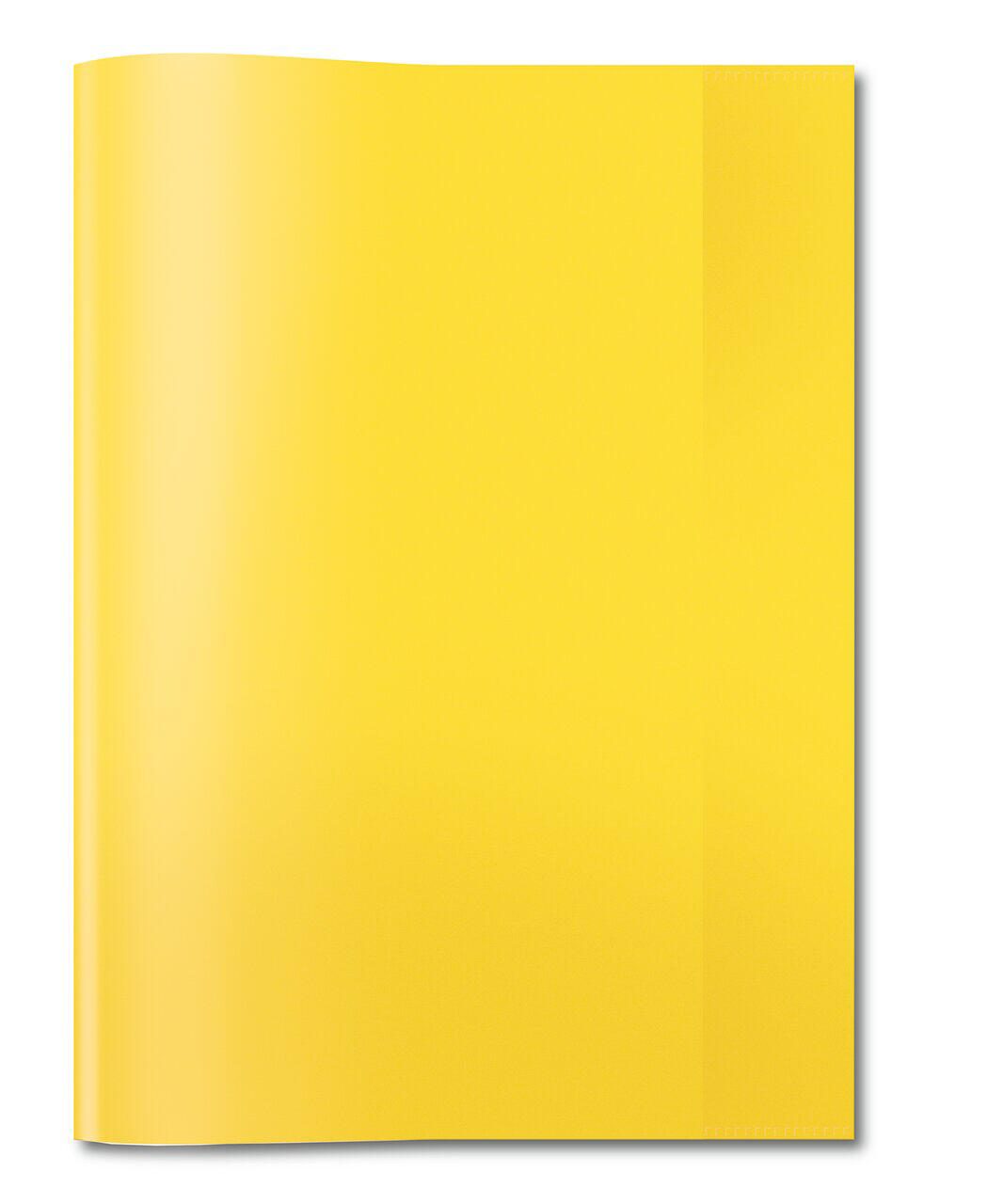 HERMA Heftumschlag transparent gelb DIN A5 15,2 x 21,6 cm 7481