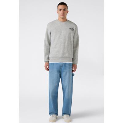 Sweatshirt CHAMPION "SPORTWEAR CREWNECK Standard Fit", Herren, Gr. XXL, grau (noxm), Obermaterial: 55% Baumwolle, 45% Polyester, Sweatshirts Sweatshirt, mit sportlicher Ausstrahlung, für Sportmode und Freizeit, Standard Fit