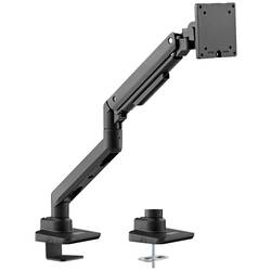 LogiLink BP0168 Monitor-Tischhalterung 1 Display(s) Schwarz Drehbar, Höhenverstellbar, Neigbar, Rotierbar, Schwenkbar