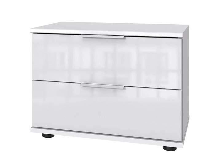Table de chevet 40cm 1 set Blanc/Blanc