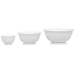 Chic Antique Provence Schalen 3er-Set, Ø 9/14/18 cm, weiß