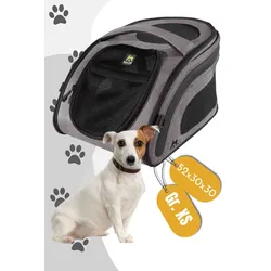 Maelson Snuggle Kennel / Faltbare Stofftransportbox - Anthrazit, Größe: XS (52x30x30)