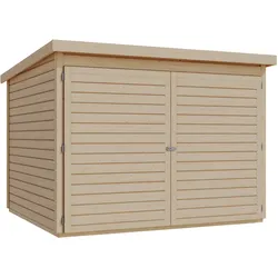 Karibu Fahrradgarage für 4 Räder - 212,5x216,5x167cm - naturfarben -