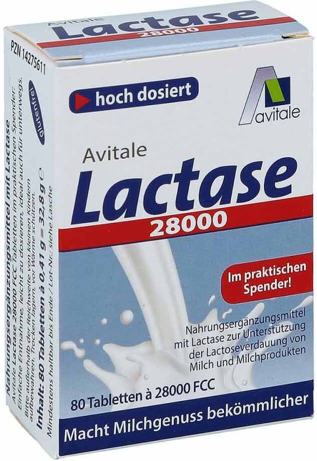 Lactase 28.000 Fcc Tabletten im Spender