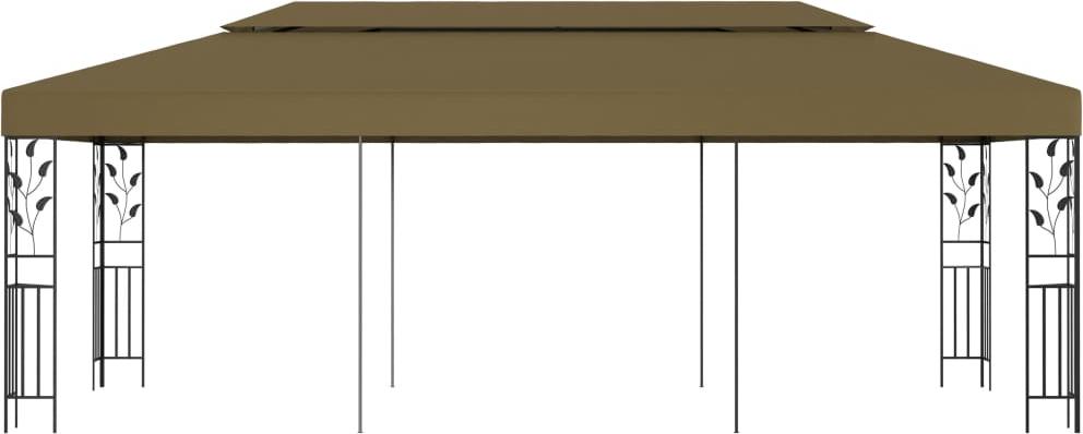 vidaXL Pavillon 6x3 m Taupe 180 g/m²