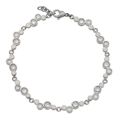 Armband TITANIA "timeless design", silber (silberfarben), Armbänder, Damen, Titan, Armband