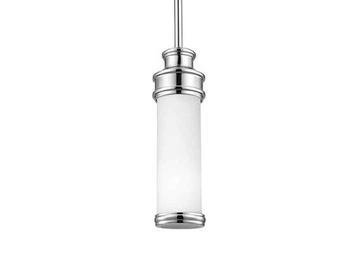 Hanglamp Payne, chroom / zilver, Badkamer, Glas