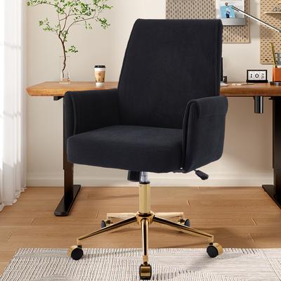 Kodotan sofa Mid-back liftable Office chair, Striped Fabric, ergonomically designed, The mid-back design provides a better sitting experience