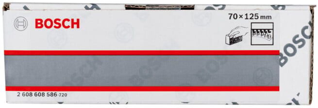 Bloc de ponçage manuel BOSCH double face 70 x 125 mm (2608608586)