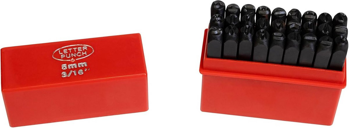 Slagletters Set 5 mm DIN 1451 Professioneel Gereedschap voor Metaal en Hout