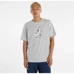 NEW BALANCE Herren Shirt Bearded Runner T-Shirt, Größe L in Pink 53941
