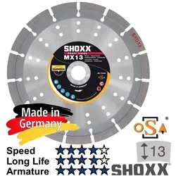 Samedia, Sägeblatt, SAME SHOXX MX13 Diamant-Trennscheibe 125mm Premium 13mm 310346