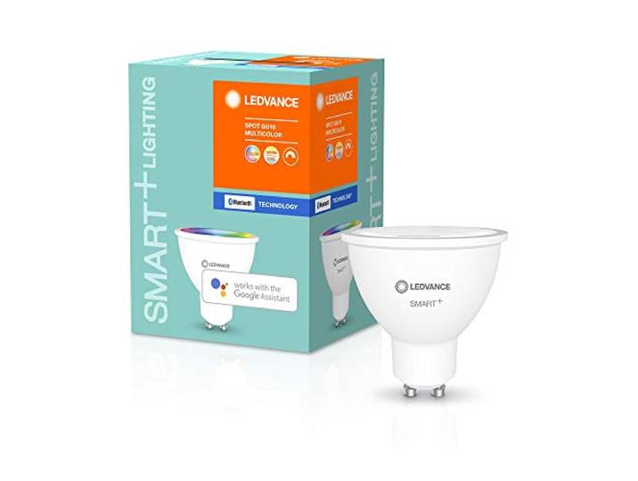 LEDVANCE LED reflectorlamp Lampvoet: GU10 RGBW 2700…6500 K 5 W SMART+ Spot GU10 Multicolour [Energie-efficiëntieklasse A+]
