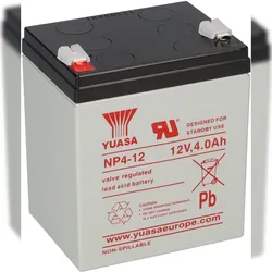 Yuasa NP4-12 AGM-Bleiakku 12V 4Ah – Faston F1 4,8 mm
