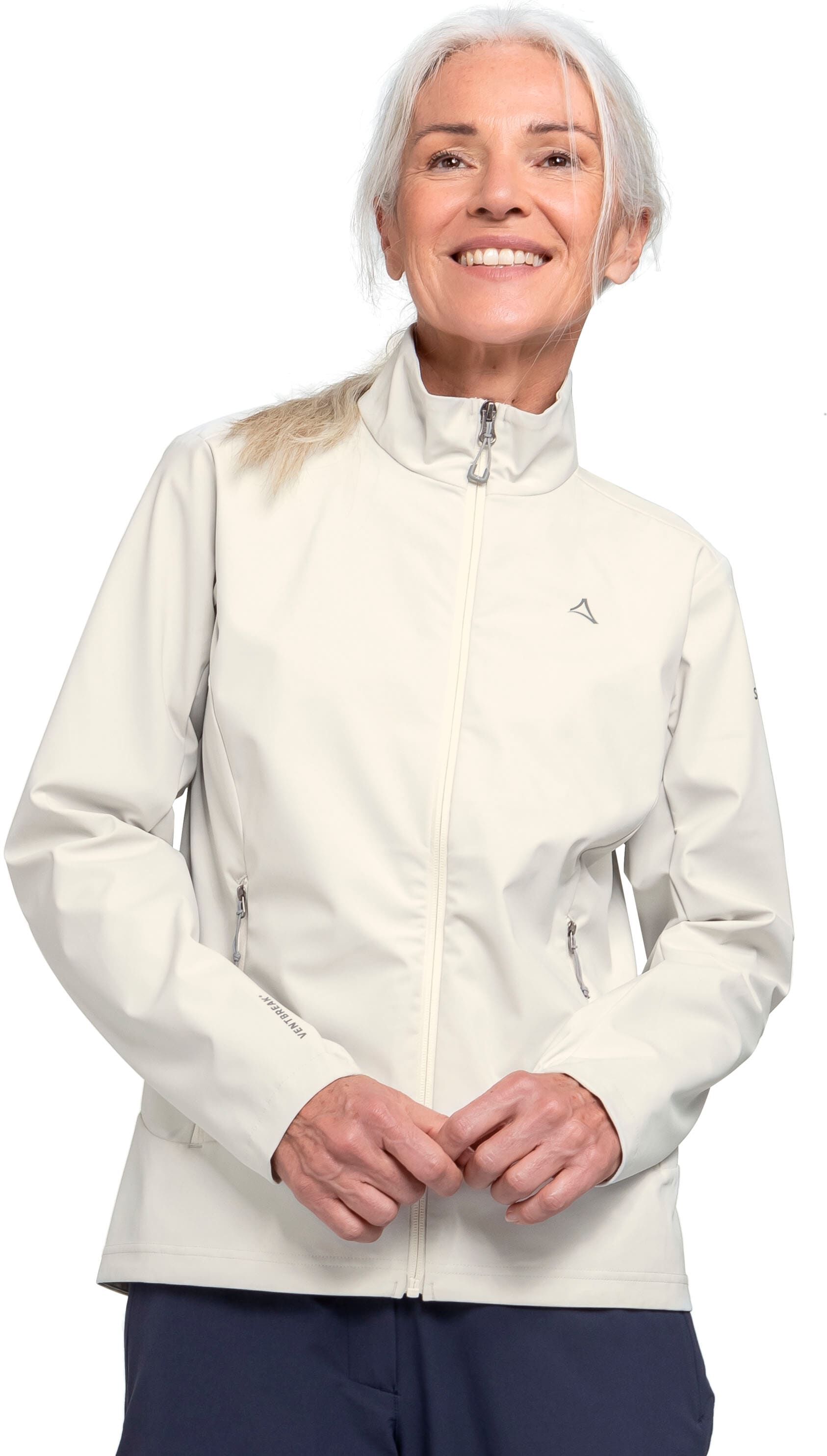 Softshelljacke SCHÖFFEL "Softshell Jk Style Mirusha WMS", Damen, Gr. 34, weiss (nordic), Obermaterial: 100% Polyester. Futter: 100% Polyester, Jacken Softshelljacke nordic 34
