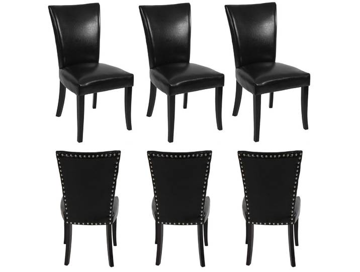 ESSZIMMERSTUHL Schwarz 6er-Set