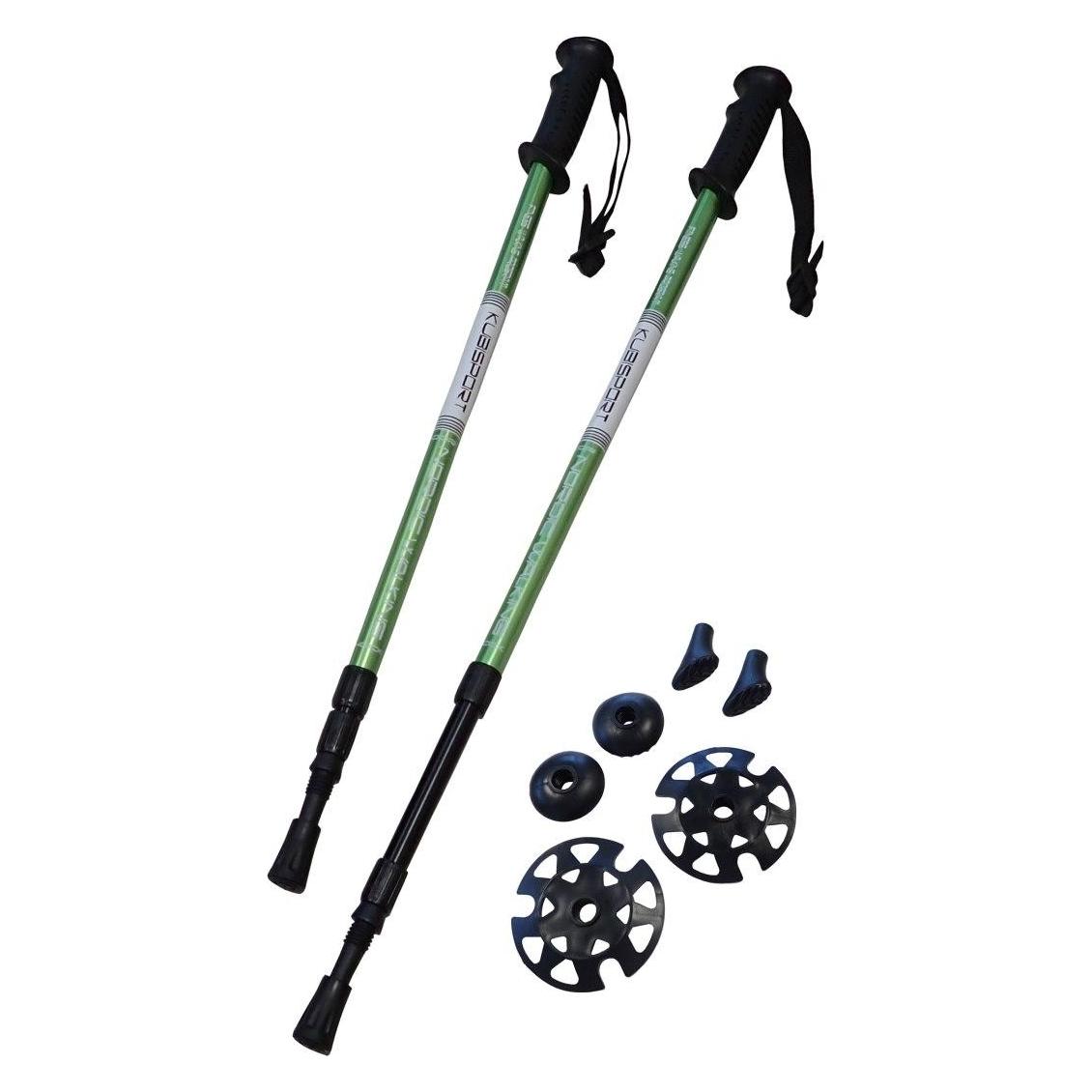 Crivit Kije Trekkingowe do Nordic Walking Składane Regulowane KUBISPORT 65-135 cm (65 -135 cm) (58017576)