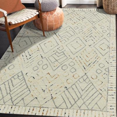 Magi Bakari Drayton Ivory Hand-Hooked Wool Area Rug