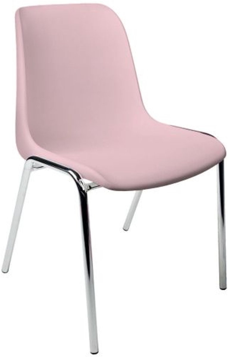 Rome Kantinestoelen Kunststof Stapelbaar Roze