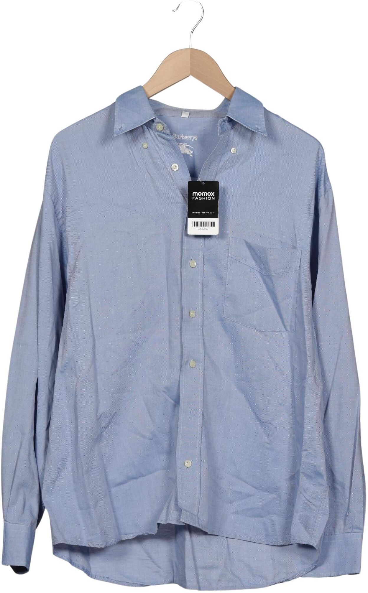 Burberry Herren Hemd, Hellblau, Gr. 41, Baumwolle - Second Hand