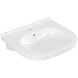 Villeroy & Boch ViCare Waschtisch 411960T2 weiss AntiBac c-plus, 60x55cm, mit Hahnloch