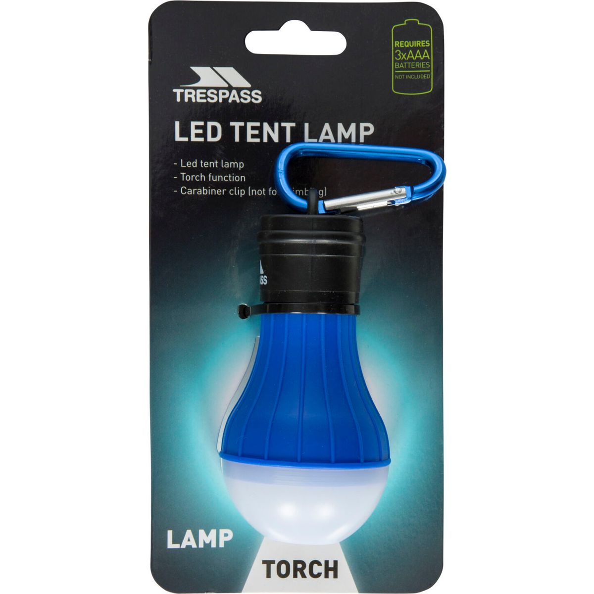 Trespass Glow Worm - LED Tent Lamp assorted (ASS) EACH UUACMIN10009_ASS_EACH