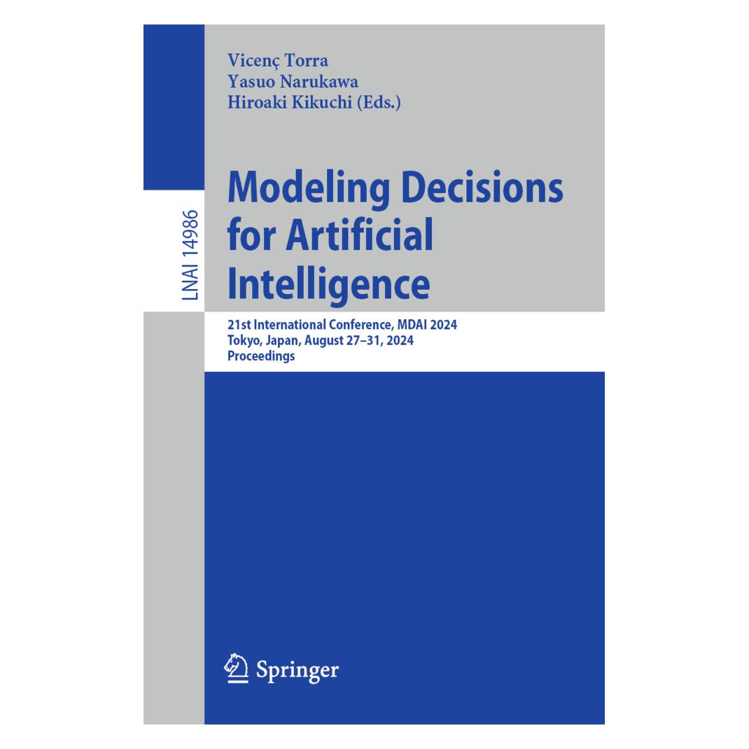 Springer Modeling Decisions for Artificial Intelligence (Englisch, Softcover, Hiroaki Kikuchi, Vicenç Torra, Yasuo Narukawa) (57091739)