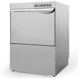Professionelle Geschirrspülmaschine KROMO AQUA 50 aus Edelstahl mit Laugenpumpe. Geschirrspüler für gewerbliche Bar-, Restaurant- und Catering-Küchen.