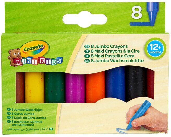 BRINQUEDO CRAYOLA MINIKIDS CERA 8X
