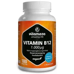 VITAMIN B12 1000 μg hochdosiert vegan Tabletten 45 g