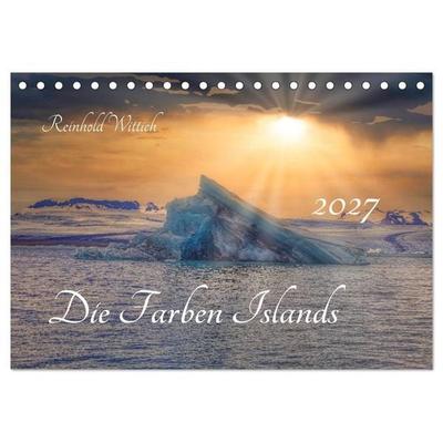 Die Farben Islands (Tischkalender 2027 DIN A5 quer), CALVENDO Monatskalender