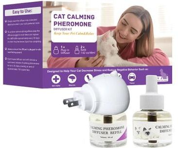 Inspire Essentials CalmNest Cat Pheromone Diffuser And Relaxation Starter Kit b
