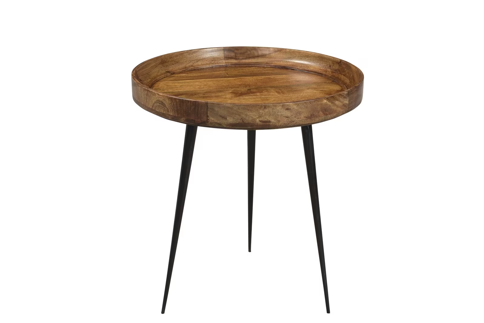Artistiq Living Bijzettafel Nowi van Mangohout, Rond, Bruin