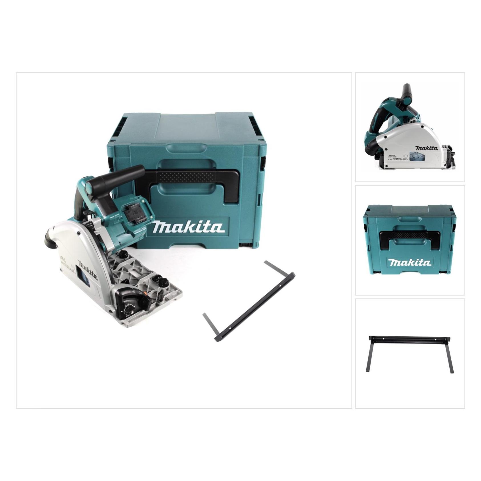 Makita DSP 600 ZJ Akku Tauchsäge 36V (2x 18V) Brushless + Parallelanschlag ( 165447-6 ) + Makpac - (DSP600ZJ)
