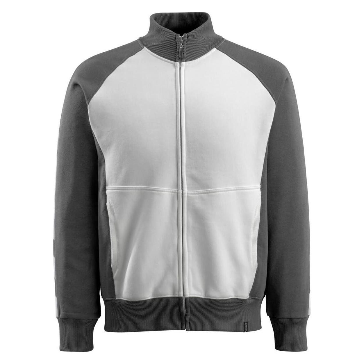 Mascot Sweatjacke Amberg weiss/dunkelanthrazit, Gr.S (S) (5711074267507)