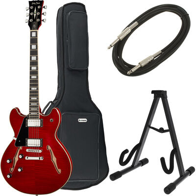 Harley Benton HB-35Plus LH Cherry Bundle Cherry