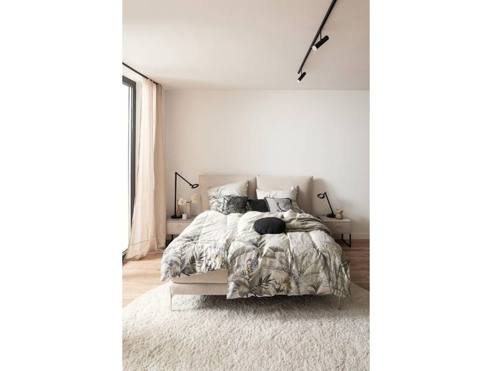 Wendebettwäsche Tropical , beige (natur), B/L: 155cm x 220cm, Satin, B/L: 80cm x 80cm, Satin, Obermaterial: 100% Baumwolle, SCHÖNER WOHNEN-KOLLEKTION, Bettwäsche, Wendebettwäsche, aus 100% Baumwolle