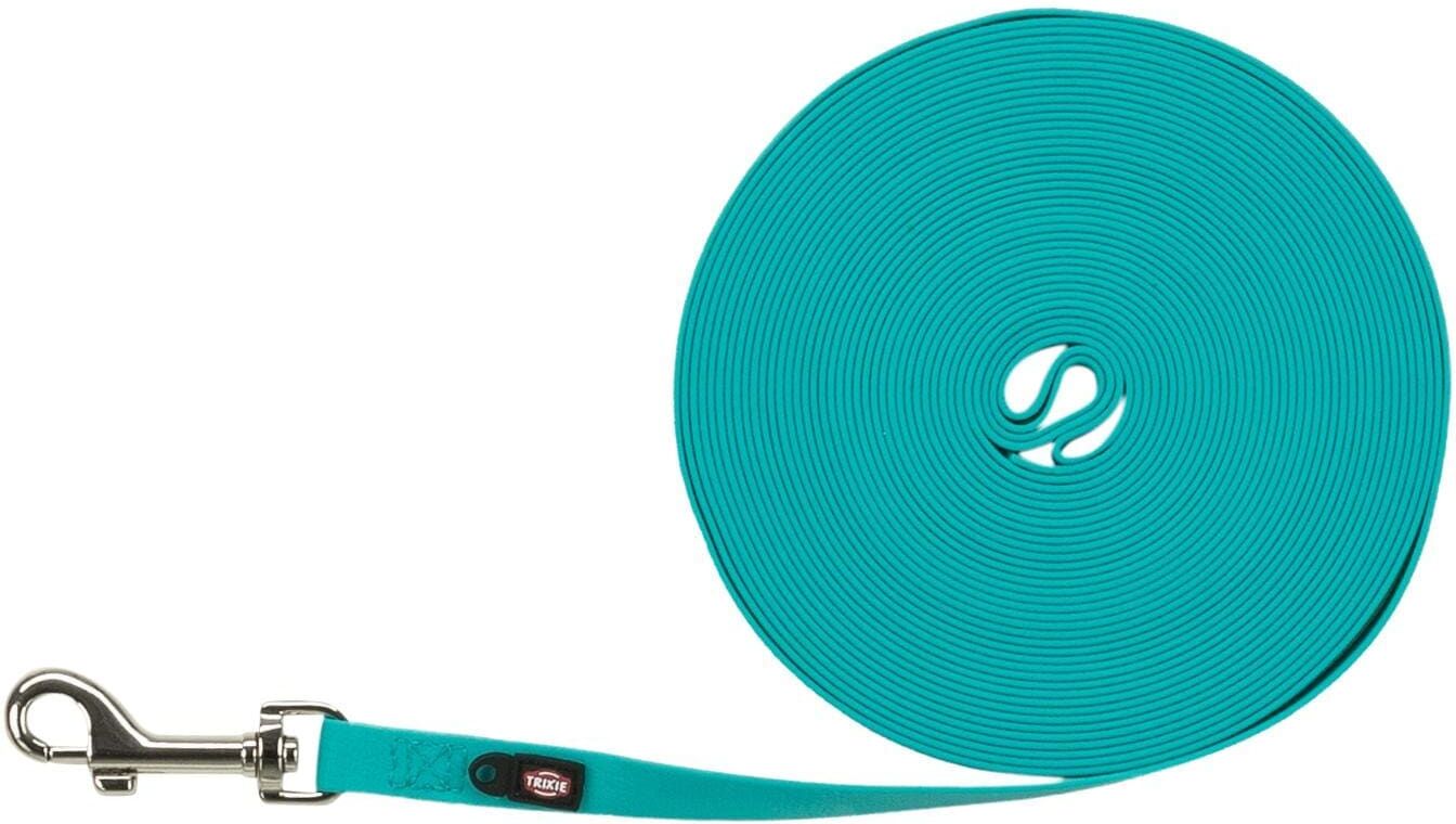 Hunde-Geschirr TRIXIE "Trixie Easy Life Schleppleine M–L", blau (türkis), PVC, Tiergeschirre, Hunde-Geschirr türkis Einheitsgröße