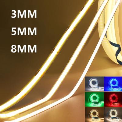 Uplifted Goods COB LED Strip Light Tape red 12v 5mm Pcb 2m