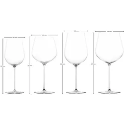 Zwiesel VUELO Rotwein- und Weissweingläserset, Weingläser, Transparent