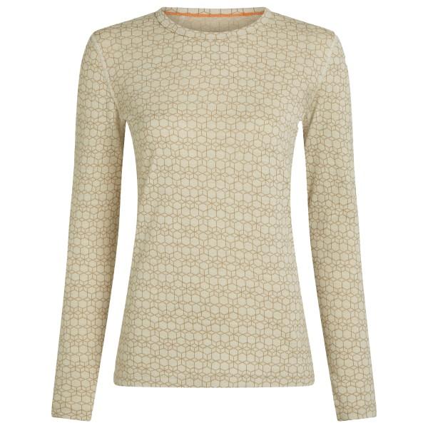 Icebreaker - Women's Merino 260 Oasis L/S Crewe Alpine Geo - Merinounterwäsche Gr S beige