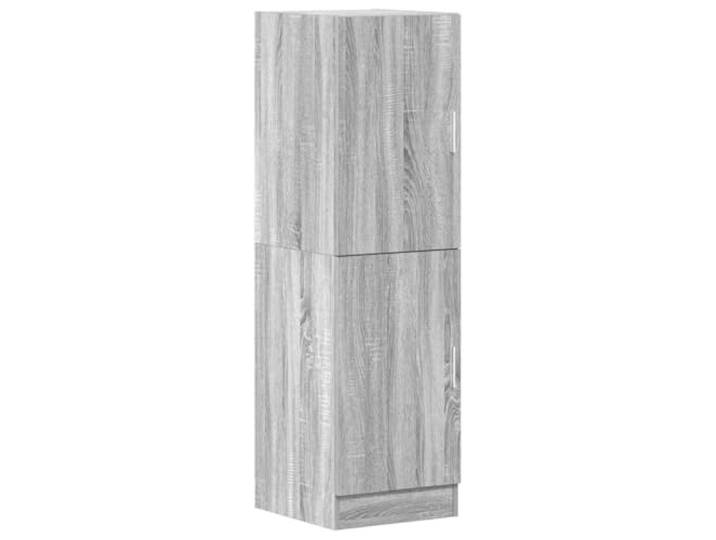 KUPTYERFG Küchenschrank Grau Sonoma 38x41,5x131,5 cm Holzwerkstoff Vielseitiger Beistellschrank mit verstellbarem Türanschlag und Ablagen für Büro, Esszimmer oder Vorratsraum.