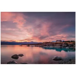 FOTOTAPETE Landschaft Himmel Rosa 150x105 cm
