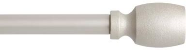 TOWN & COUNTRY EVERYDAY Modern Smooth Edge Cylinder Curtain Rod & Finial Set
