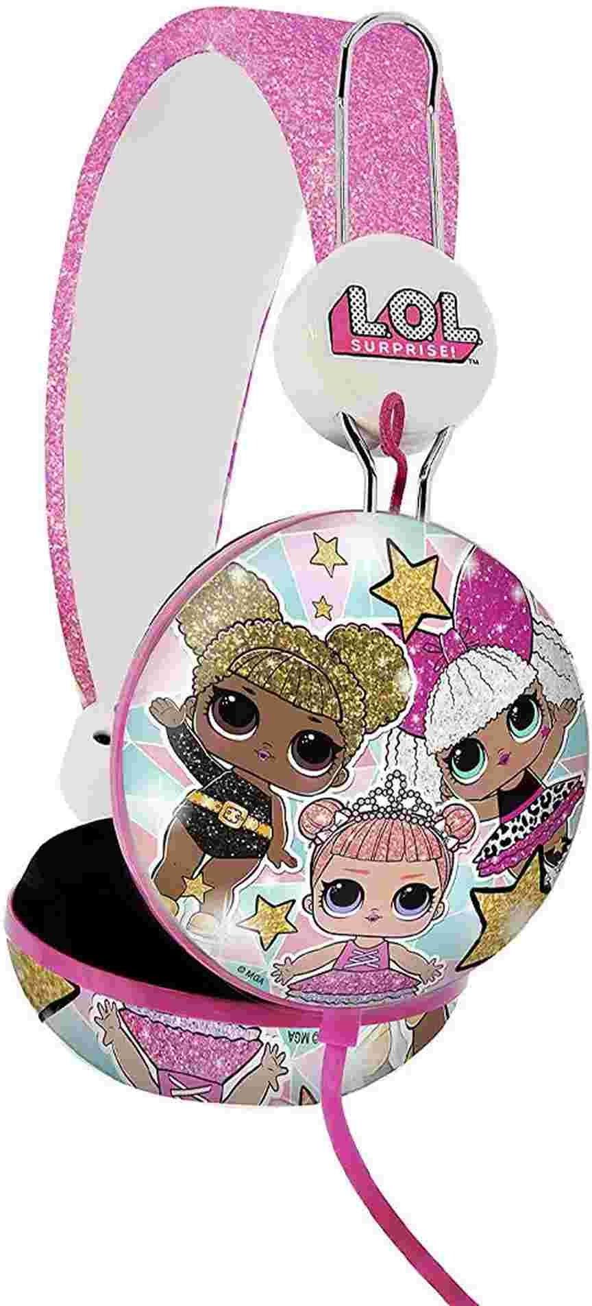Otl L.O.L. Surprise! Glitter Glam Kid's Wired Headphones - Pink